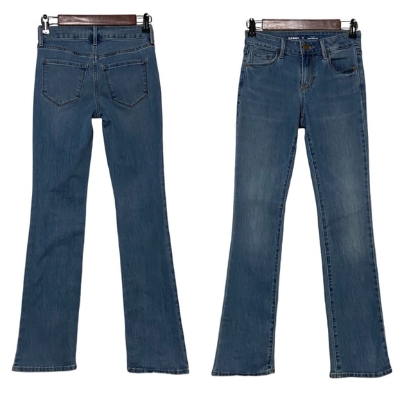 Old Navy Kicker Boot Cut Mid Rise Jeans Blue - Picture 4 of 15